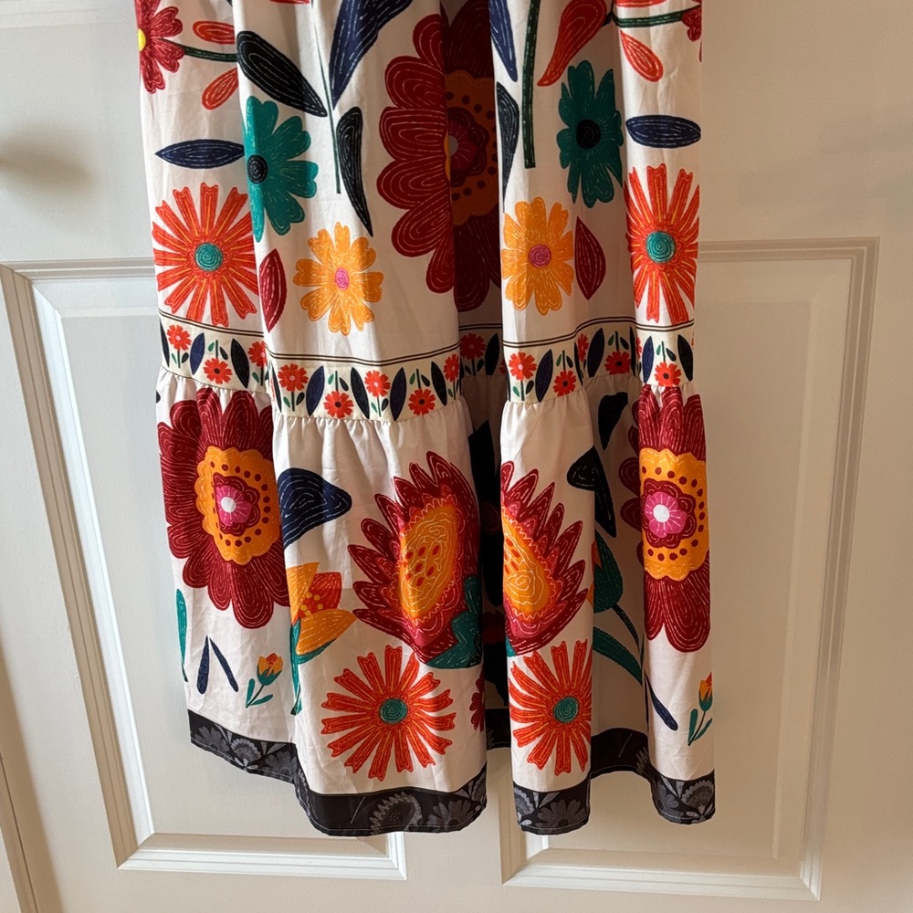 Floral Maxi Dress with Vibrant Colors - Picture 4 of 4